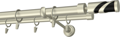 Karnisze metalowe Ø25