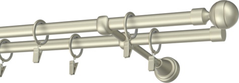 Karnisze metalowe Ø25