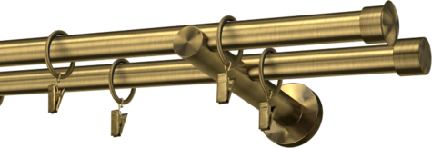 Karnisze metalowe Ø25