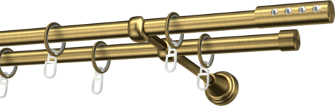 Karnisze metalowe Ø25