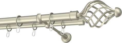 Karnisze metalowe Ø25