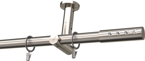 Karnisze metalowe Ø25