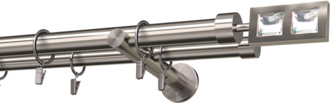 Karnisze metalowe Ø25