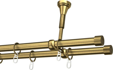 Karnisze metalowe Ø25