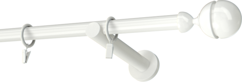 Karnisze metalowe Ø25