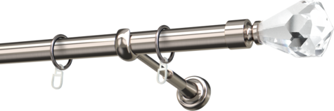 Karnisze metalowe Ø25