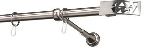 Karnisze metalowe Ø25
