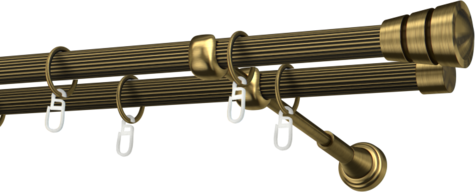 Karnisze metalowe Ø25