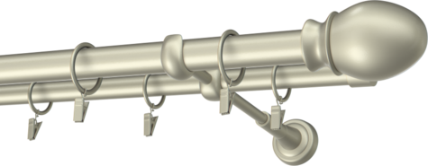 Karnisze metalowe Ø25