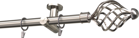 Karnisze metalowe Ø25