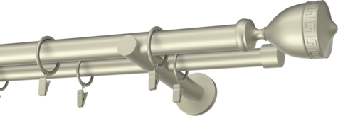Karnisze metalowe Ø25