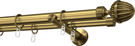 Karnisze metalowe Ø25