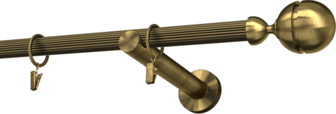 Karnisze metalowe Ø25