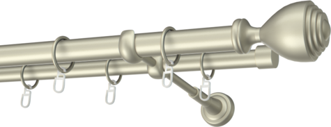 Karnisze metalowe Ø25