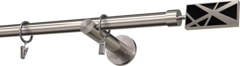 Karnisze metalowe Ø25
