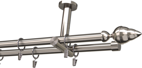 Karnisze metalowe Ø25