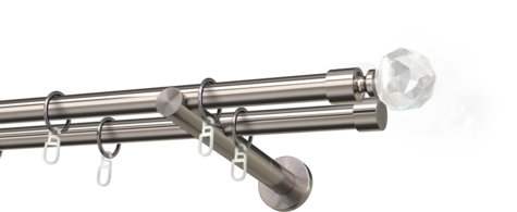 Karnisze metalowe Ø25