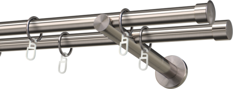 Karnisze metalowe Ø25