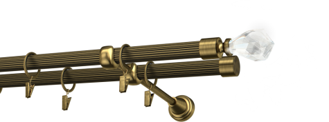 Karnisze metalowe Ø25
