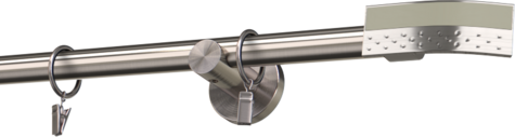Karnisze metalowe Ø25