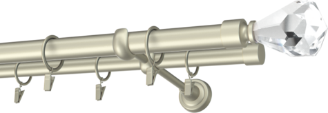 Karnisze metalowe Ø25