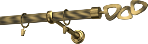 Karnisze metalowe Ø25