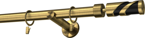 Karnisze metalowe Ø25