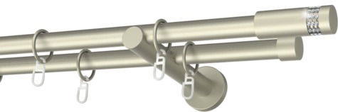 Karnisze metalowe Ø25