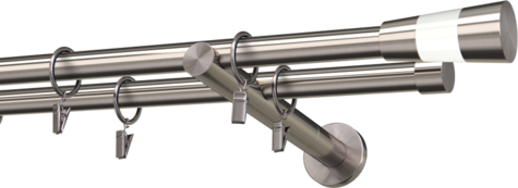 Karnisze metalowe Ø25