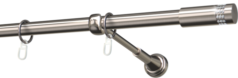 Karnisze metalowe Ø25