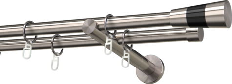 Karnisze metalowe Ø25