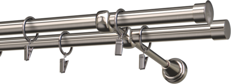 Karnisze metalowe Ø25