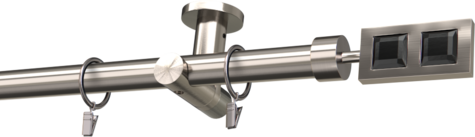 Karnisze metalowe Ø25