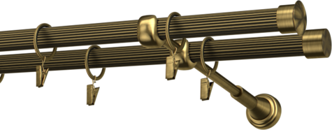 Karnisze metalowe Ø25