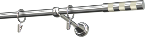 Karnisze metalowe Ø25