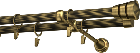 Karnisze metalowe Ø25