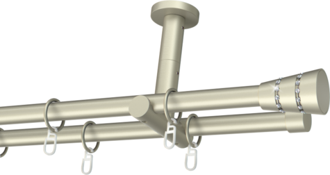Karnisze metalowe Ø25