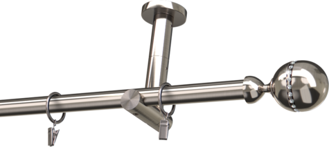 Karnisze metalowe Ø25