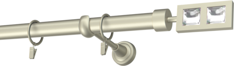 Karnisze metalowe Ø25