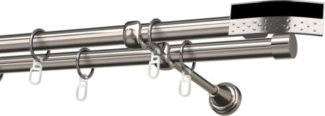 Karnisze metalowe Ø25
