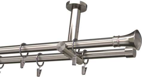 Karnisze metalowe Ø25