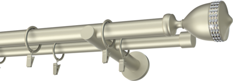 Karnisze metalowe Ø25
