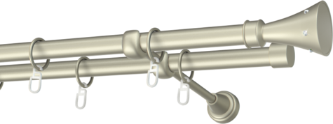 Karnisze metalowe Ø25