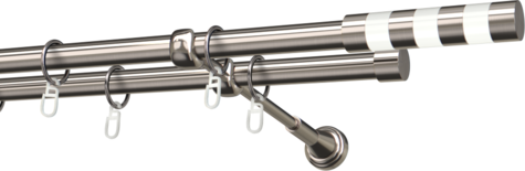 Karnisze metalowe Ø25