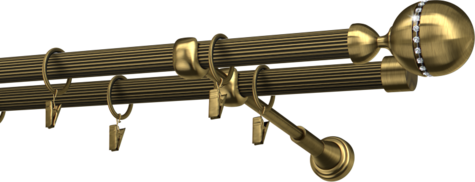 Karnisze metalowe Ø25