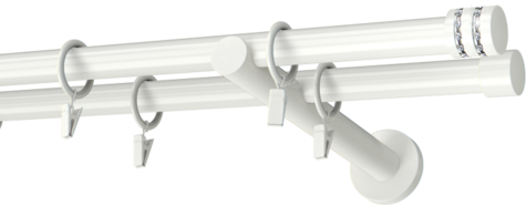 Karnisze metalowe Ø25
