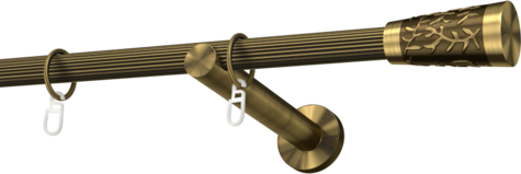 Karnisze metalowe Ø25