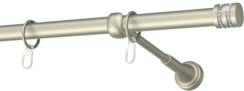 Karnisze metalowe Ø25