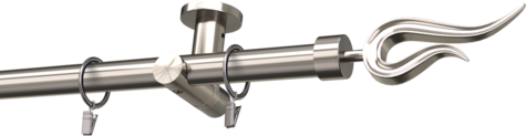 Karnisze metalowe Ø25