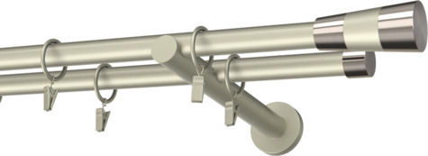 Karnisze metalowe Ø25